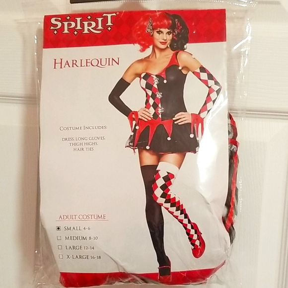 Spirit Harlequin Adult Costume Small 4-6